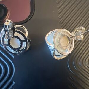 Cultured pearl from Boracay philippine island with metal design